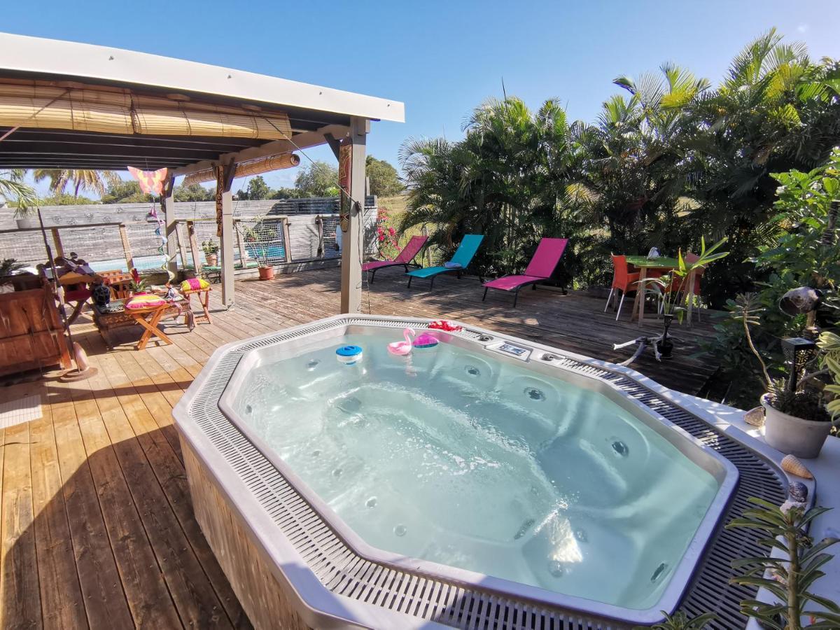 Bungalow La Perle - Jacuzzi - Piscine 圣弗朗索瓦 外观 照片